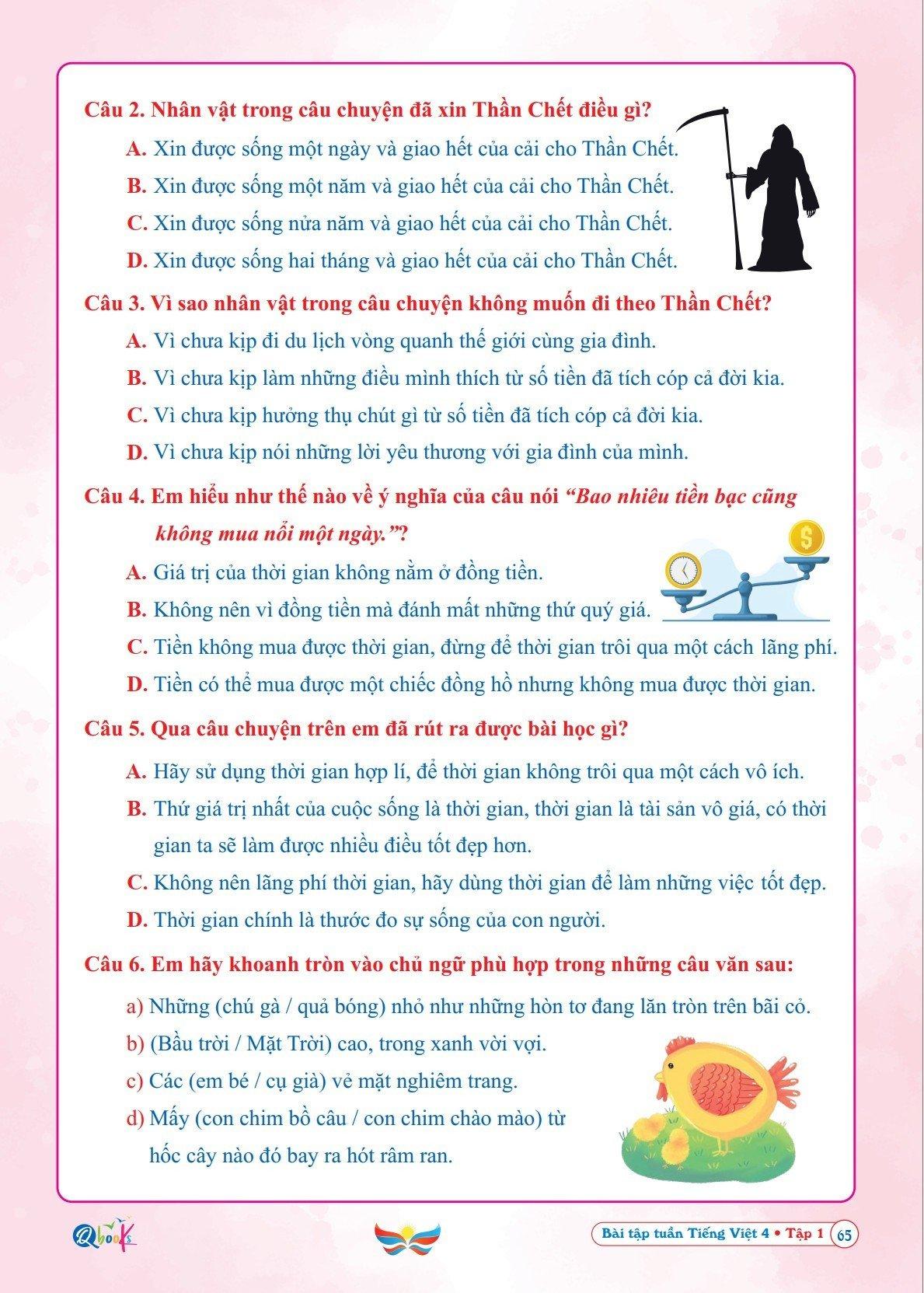 Sách Bài Tập Tuần Tiếng Việt Lớp 4 - Tập 1 - Cánh Diều - Bản Quyền