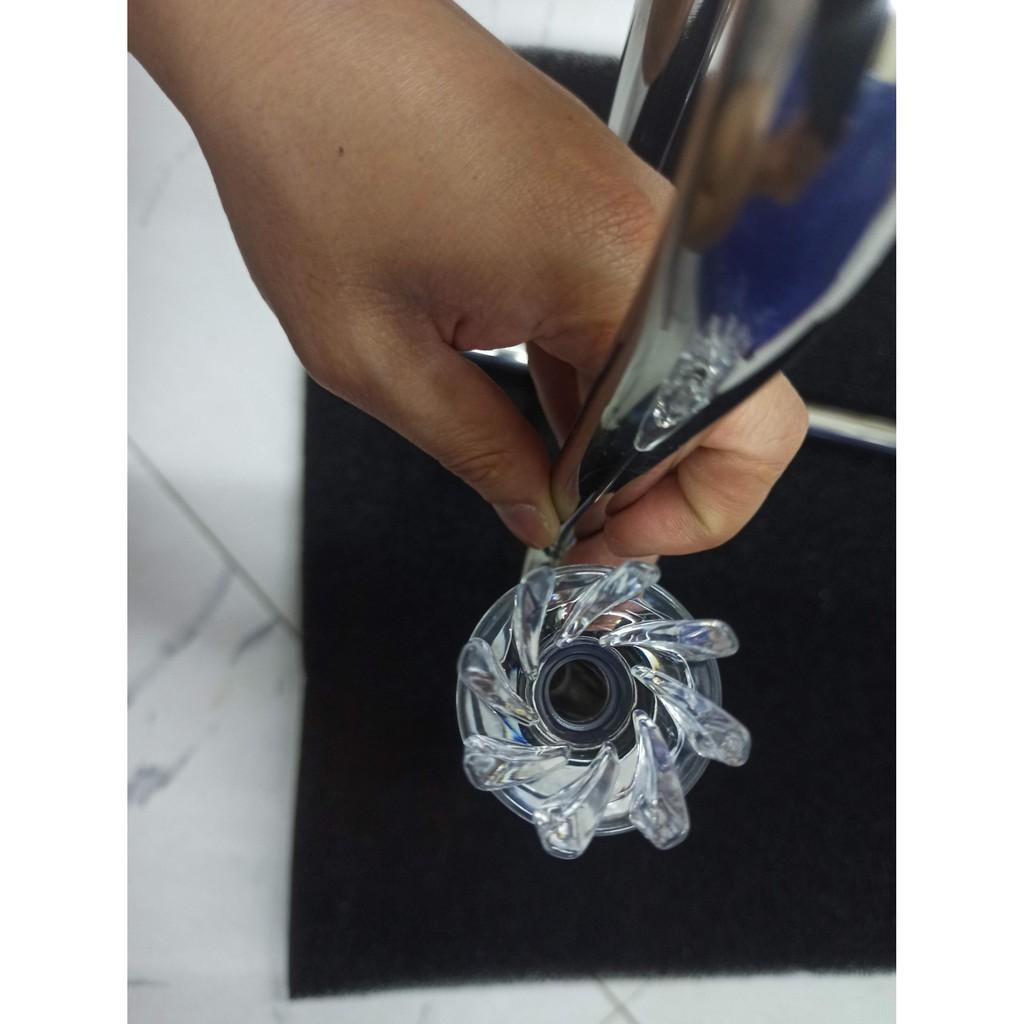 Bộ in out inox phi 16 có lọc váng xoay "XOAY" - phụ kiện thủy sinh - shopleo
