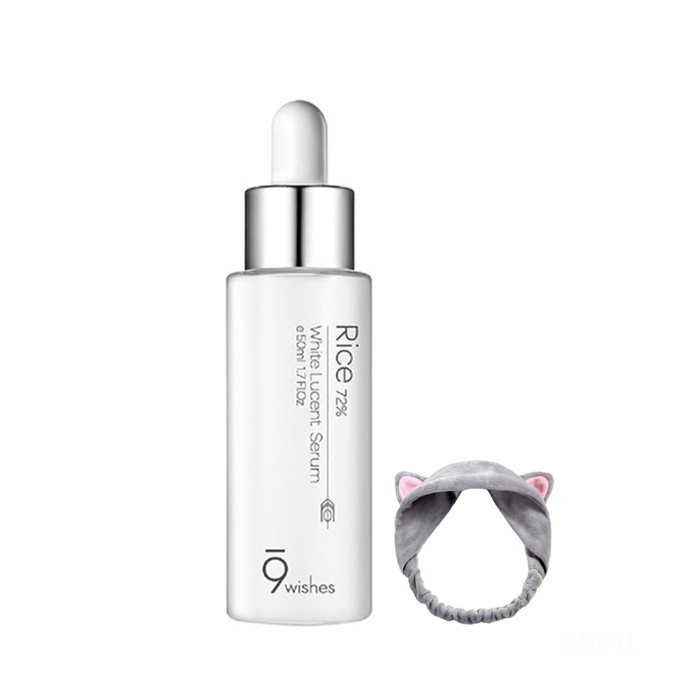 Serum Dưỡng Trắng Da Từ Gạo 9 Wishes Rice 72% White Lucent Serum 50ml + Tặng 1 Băng đô tai mèo xinh xắn ( màu ngẫu nhiên)