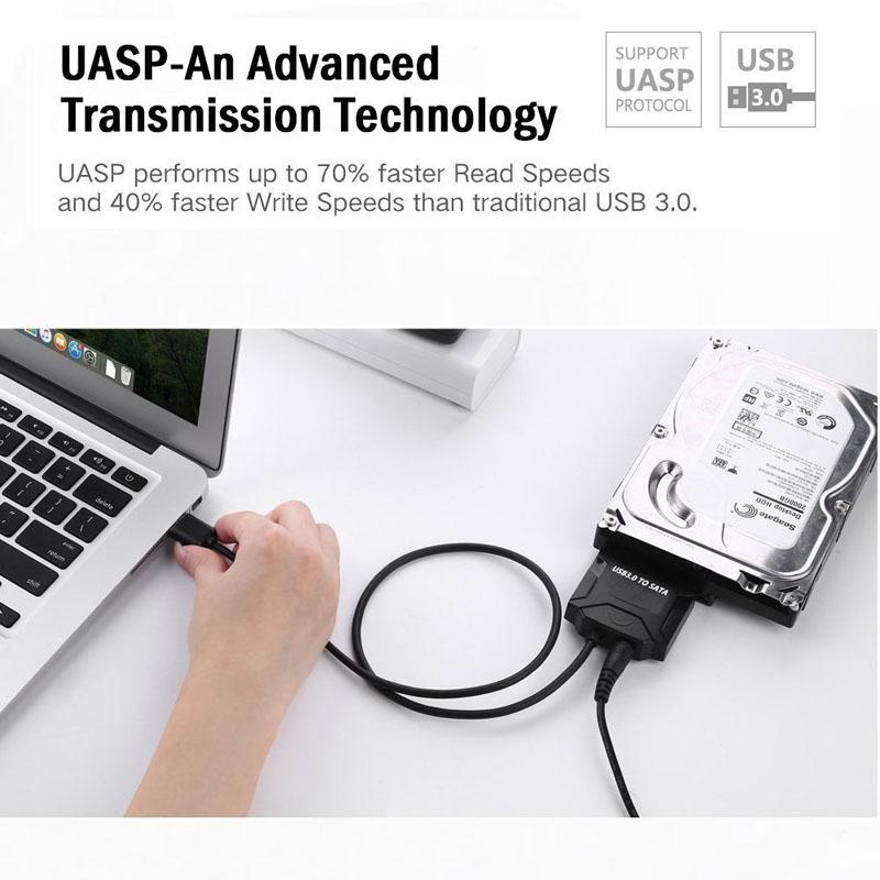 Bộ chuyển đổi SATA Cáp USB 3.0 sang SATA Converter 2.5 3,5 inch Super Speed Drive ổ đĩa cho HDD SSD USB 3.0 đến cáp SATA