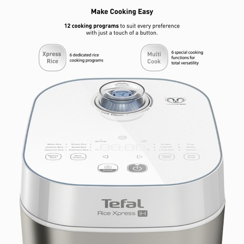 Nồi cơm điện tử cao tần Tefal RK762168 - Hàng chính hãng