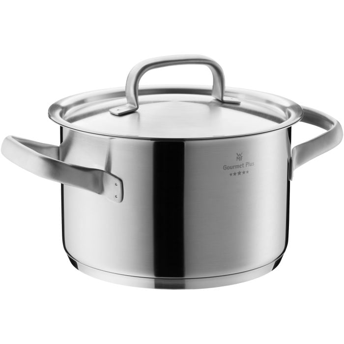 Bộ Nồi 5 Món WMF GOURMET PLUS Chất Liệu Cromargan 18/10 Cao Cấp, Có Vạch Chia Dung Tích, Dùng Được Cho Bếp Từ-0720556030