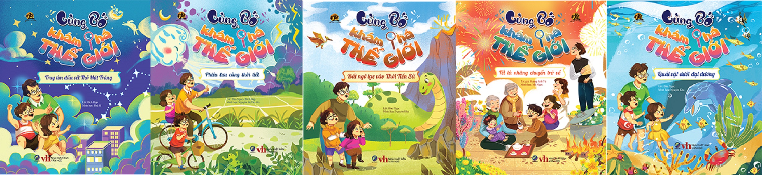 Trọn bộ 5 cuốn - Cùng Bố Khám Phá Thế Giới