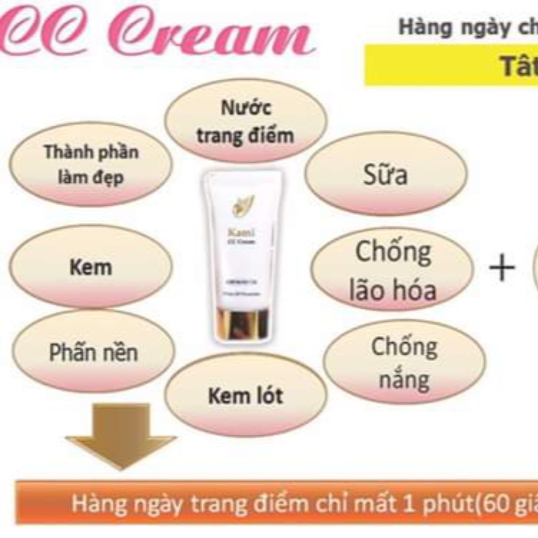 Combo 2 tub kem nền chống nắng cao cấp Kami Nhật Bản ( 8 in 1)