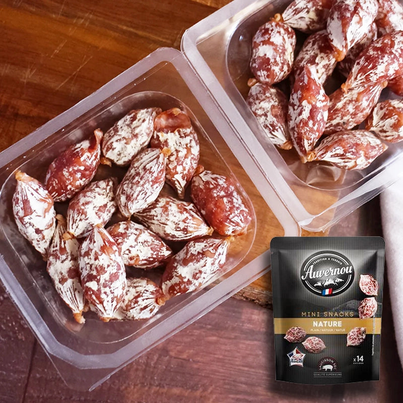 Xúc xích khô Mini Snack Nature Auvernou 75g