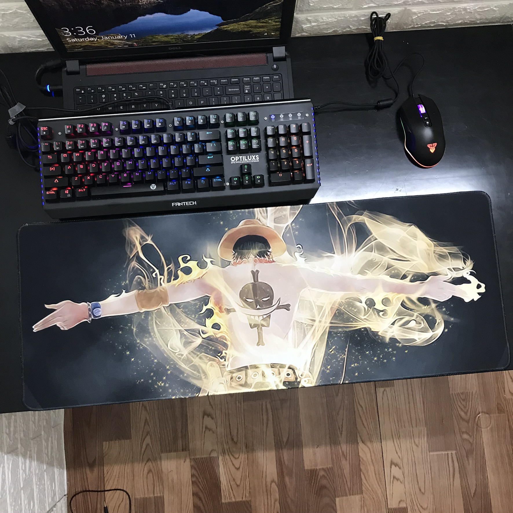 Miếng Lót Chuột, Bàn Di Chuột, mouse pad anime One Piece cỡ lớn