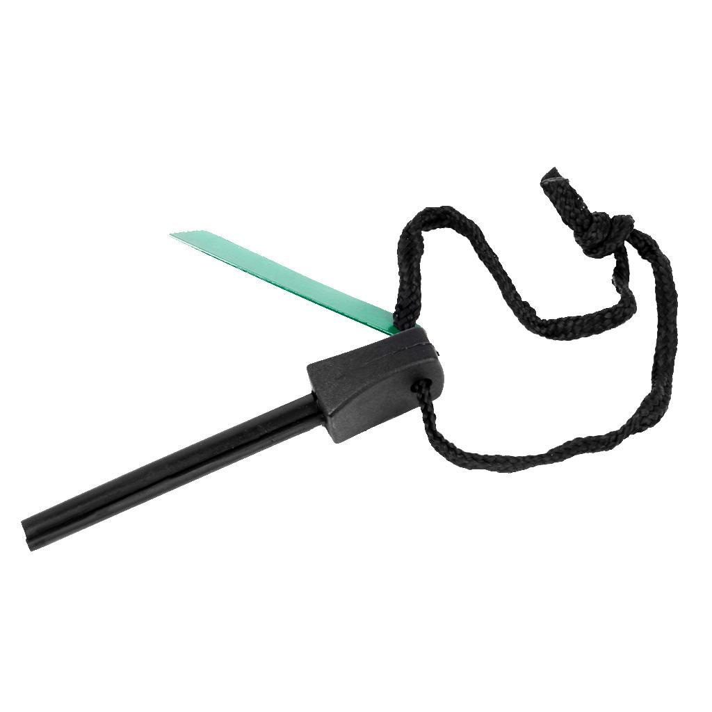 Magnesium Rod Fire Flint Spark Fire Starter with Iron Scraper Emergency Survival Kit