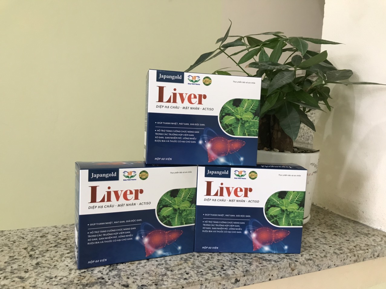 Tăng cường chức năng gan, bổ gan Japangold Liver - giúp cho lá gan luôn khỏe mạnh - Hộp 60 viên, Hàng chính hãng
