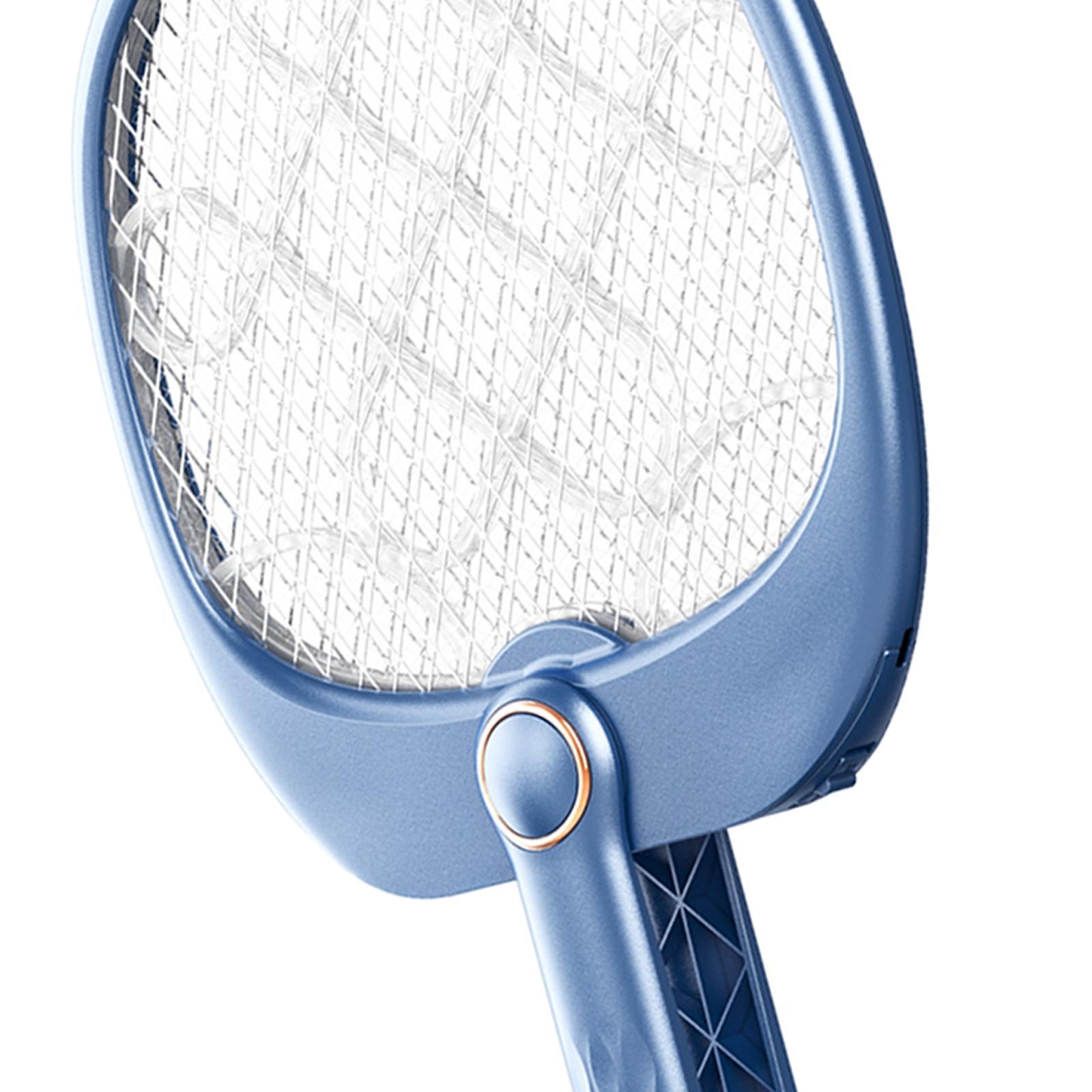 Handheld Folding Swatter Backyard Patio Blue