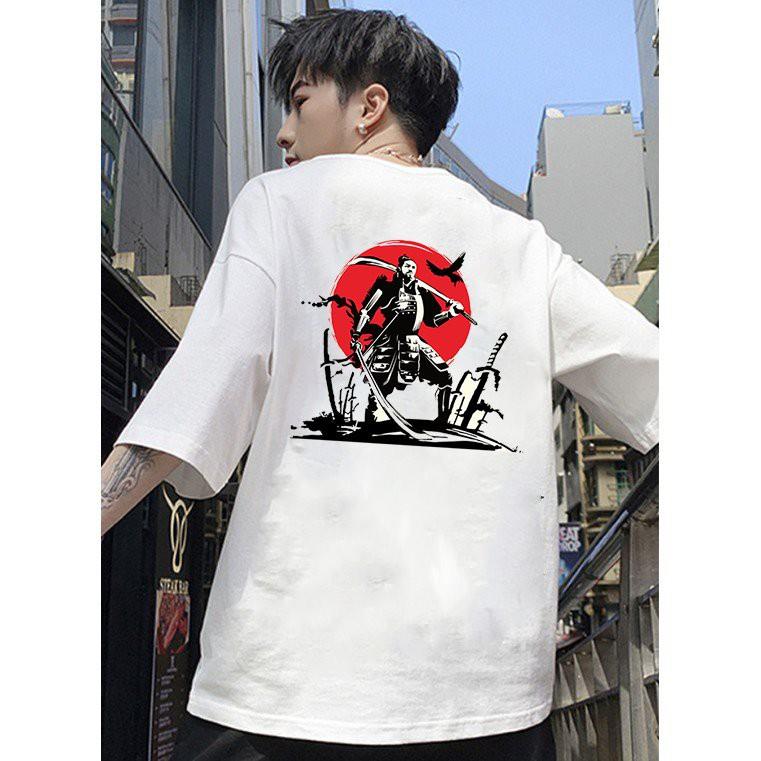 Áo thun unisex độc lạ Samurai form rộng vải dày mịn 2019T1820