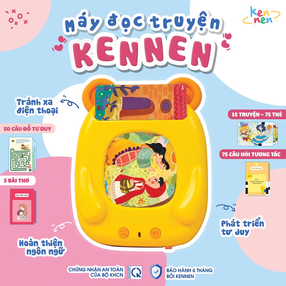 Máy Đọc Truyện Flashcard Song Ngữ Anh Việt - Máy Đọc Truyện Song Ngữ Kennen Kể Truyện Đêm Khuya Ru Bé Ngủ Ngon