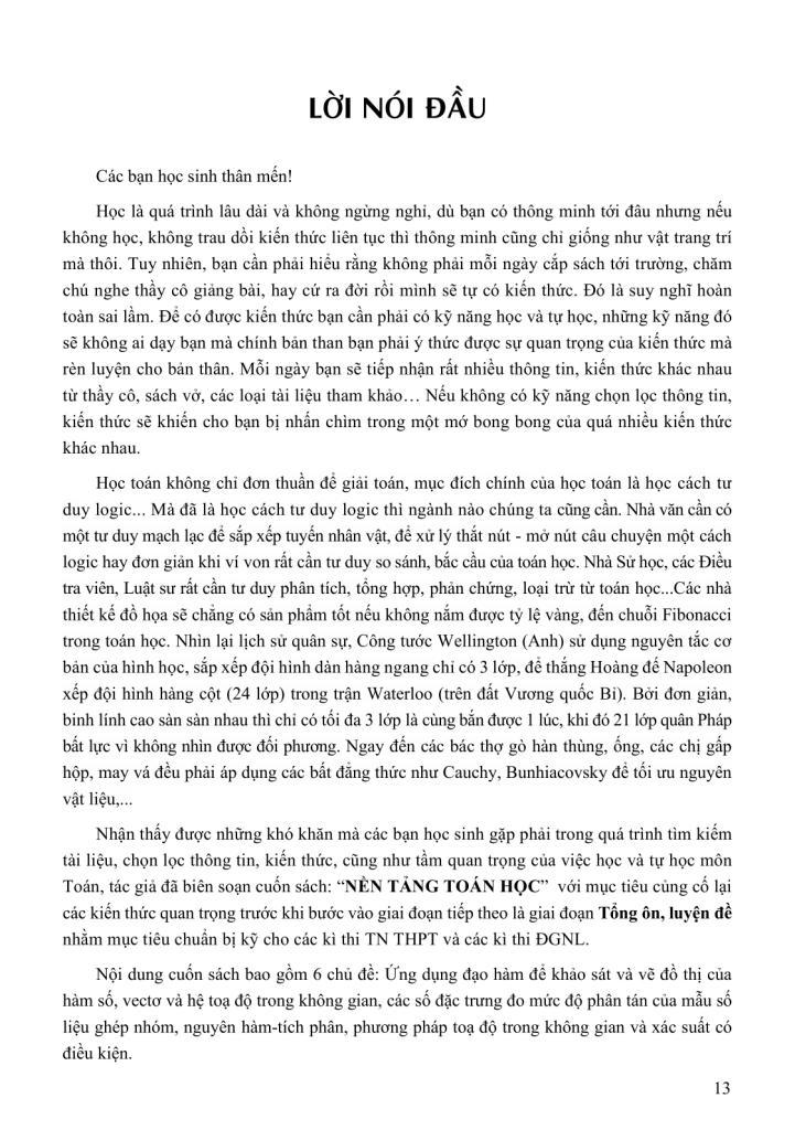 Sách - Nền Tảng Toán Học