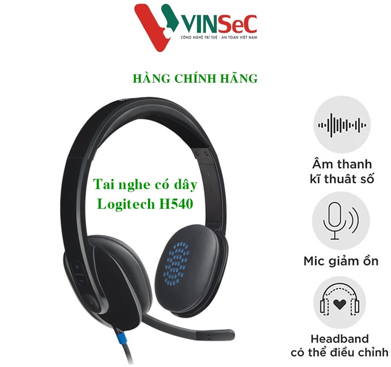 Tai nghe có dây Logitech H540 - Hàng chính hãng