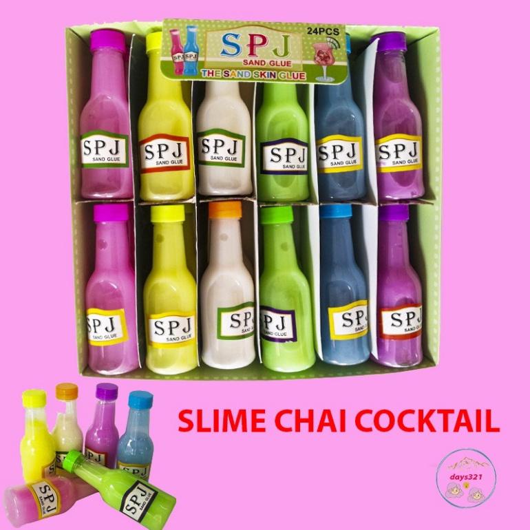 SLIME SPJ chai nước khoáng 6 màu dạng lỏng Slam thi công quái lạ tuyệt hảo squishy