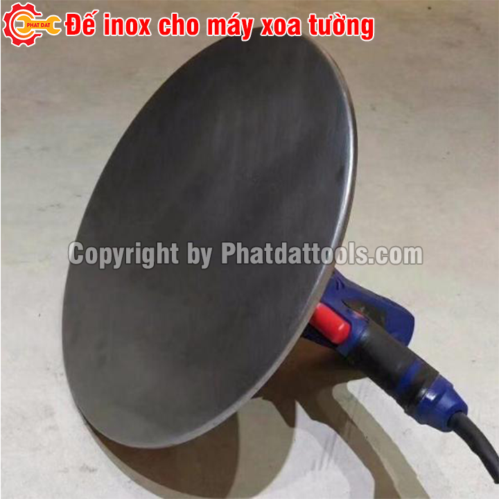 Đế inox máy xoa vữa 