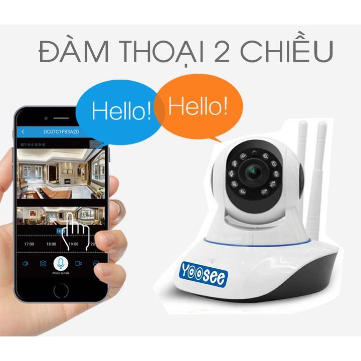 Camera IP Wifi Yoosee 3 Râu 2.0 FULL HD 1080px1920 - Xoay 360 Độ - Đàm Thoại 2 Chiều – Hồng Ngoại Hỗ Trợ Xem Ban Đêm