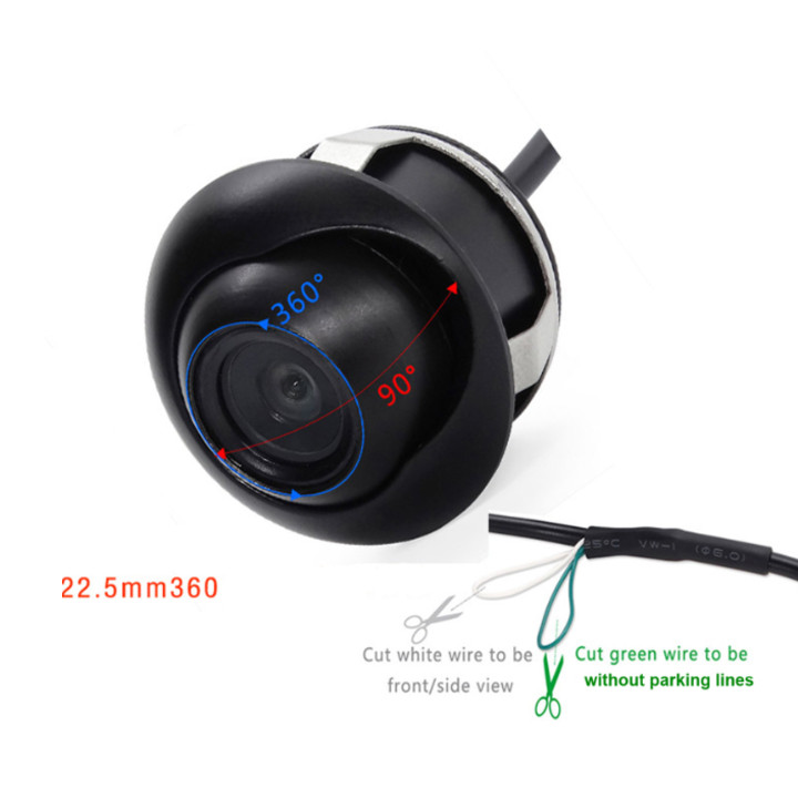 Camera gắn gương chiếu hậu cạp lề ô tô YSJ-0176 Full HD góc điều chỉnh 360 độ