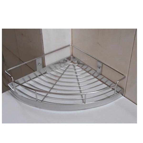 Kệ góc inox 304 1 tầng, kệ góc phòng tắm KG1T