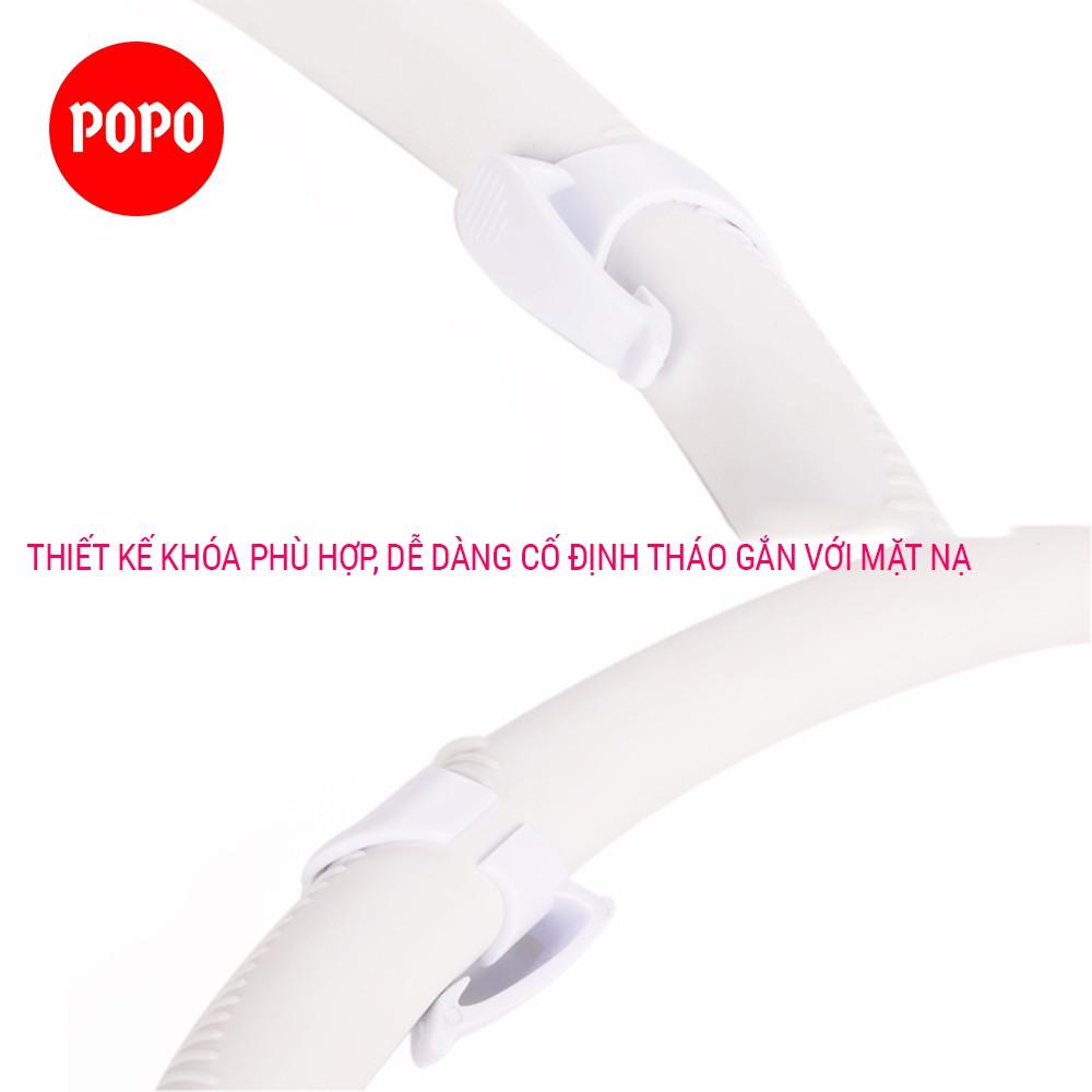 Ống thở lặn biển chuyên nghiệp có khóa cố định với mặt nạ van 1 chiều ngăn nước tuyệt đối chất liệu cao cấp SN52 POPO