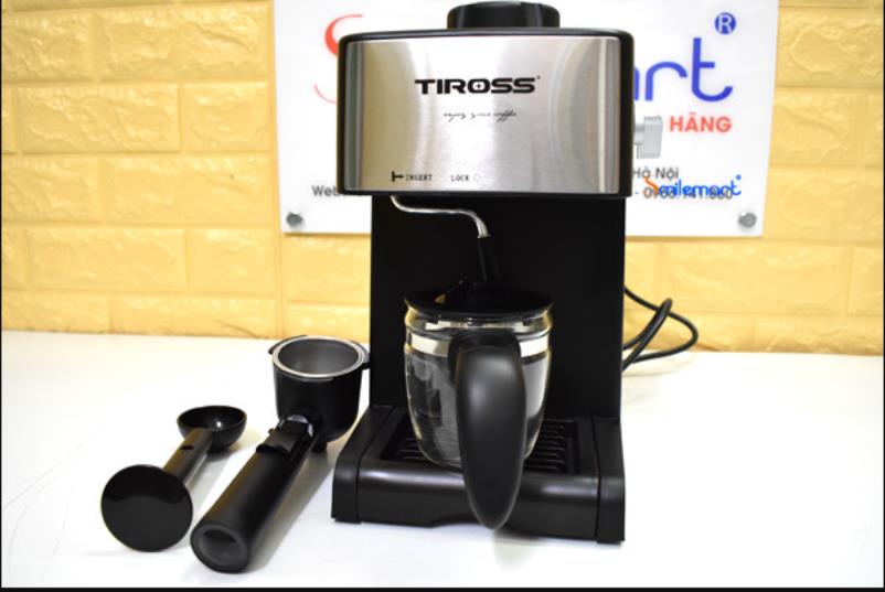 Máy Pha Cà Phê Espresso Tiross TS-621 (4 bar) - Hàng Chính Hãng