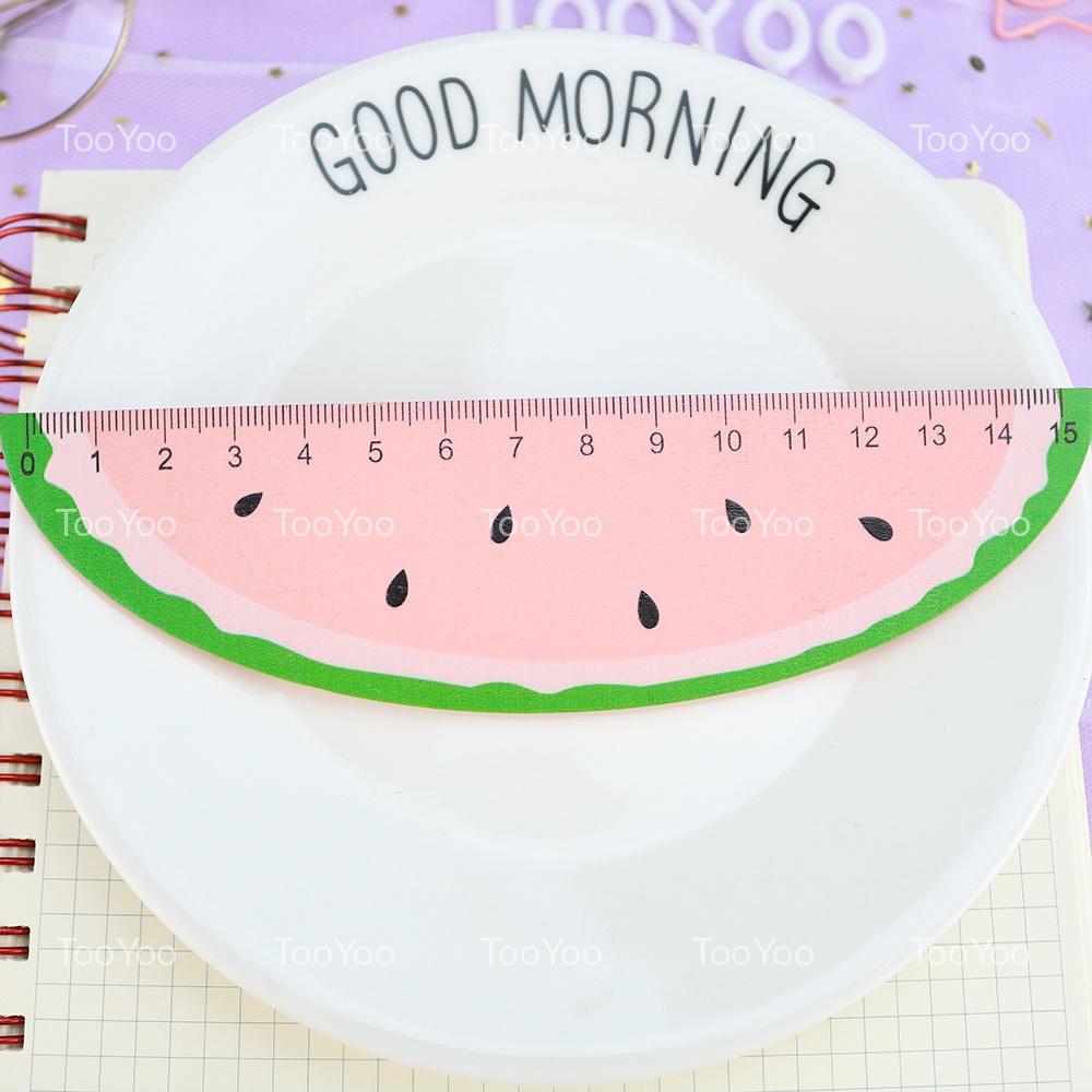 Thước kẻ gỗ hình hoa quả dễ thương cute TY0059