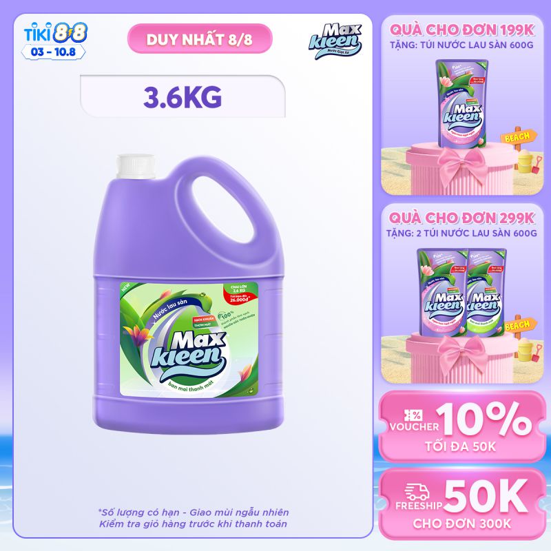 Chai Nước Lau Sàn Ban Mai Thanh Mát 3.6kg