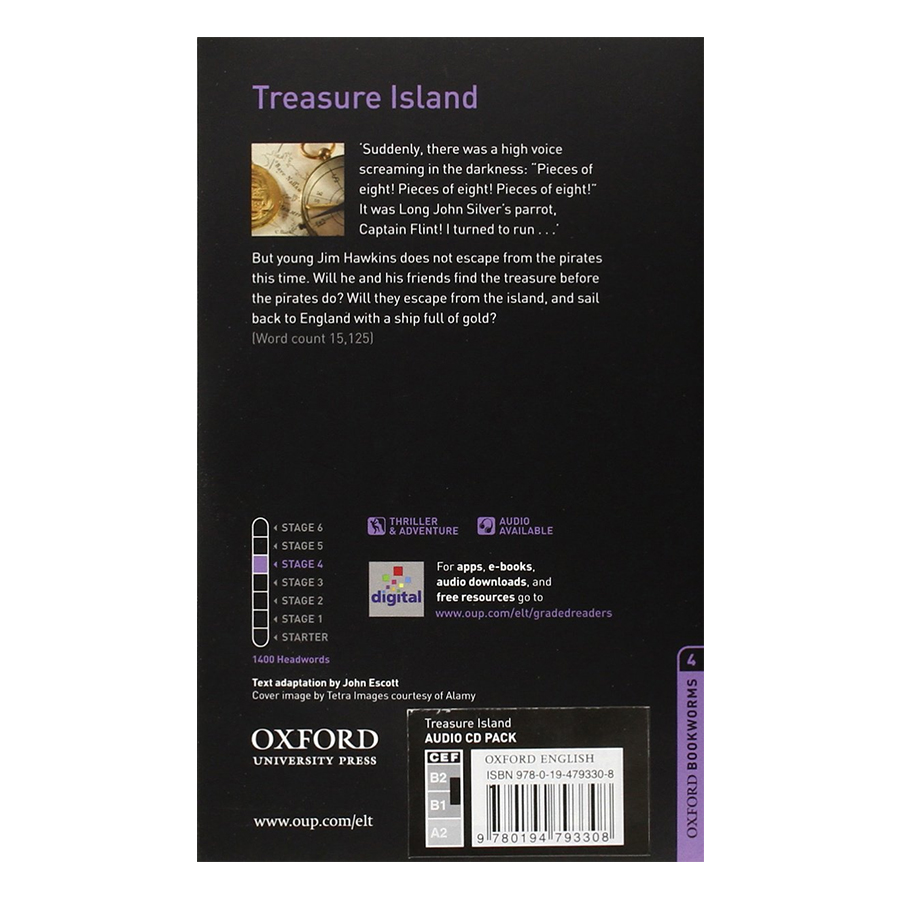 Oxford Bookworms Library (3 Ed.) 4: Treasure Island Audio CD Pack