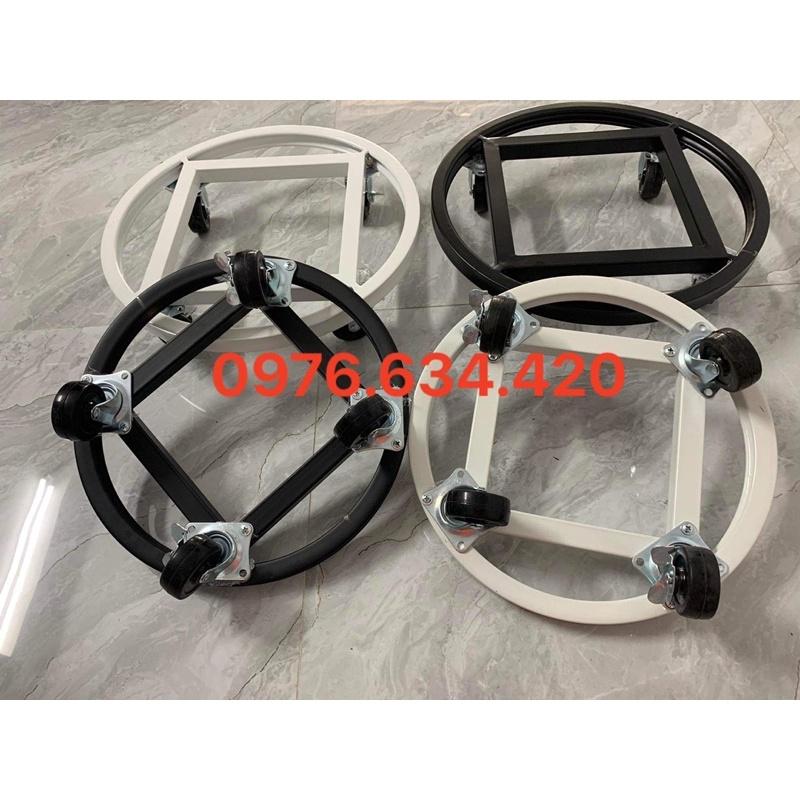 Đế chậu hoa cây cảnh có bánh xe dễ dàng di chuyển, bằng sắt sơn tĩnh điện đường kính 30cm và 35cm