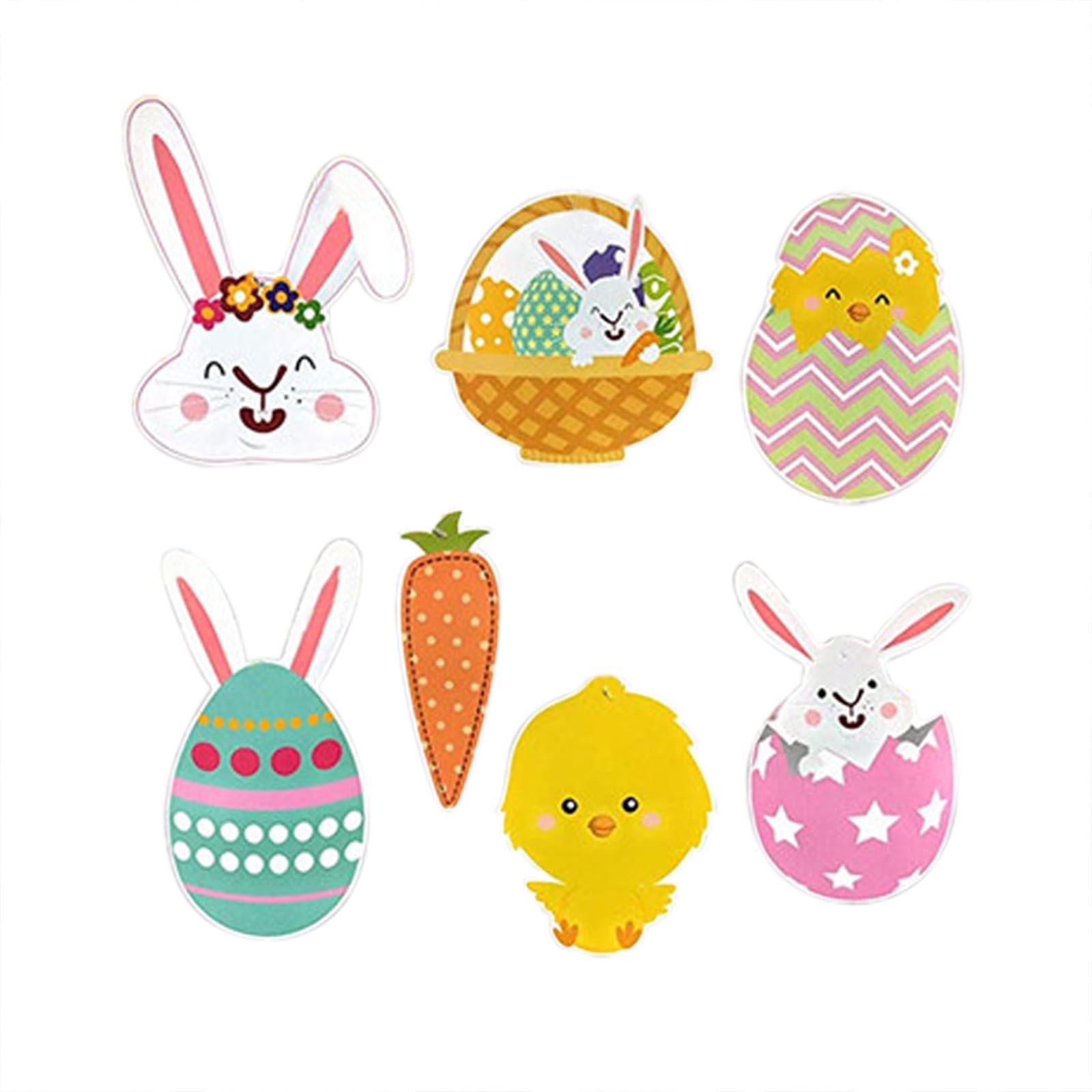 30 hình trang trí lễ phục sinh treo dây vòng xoắn ốc