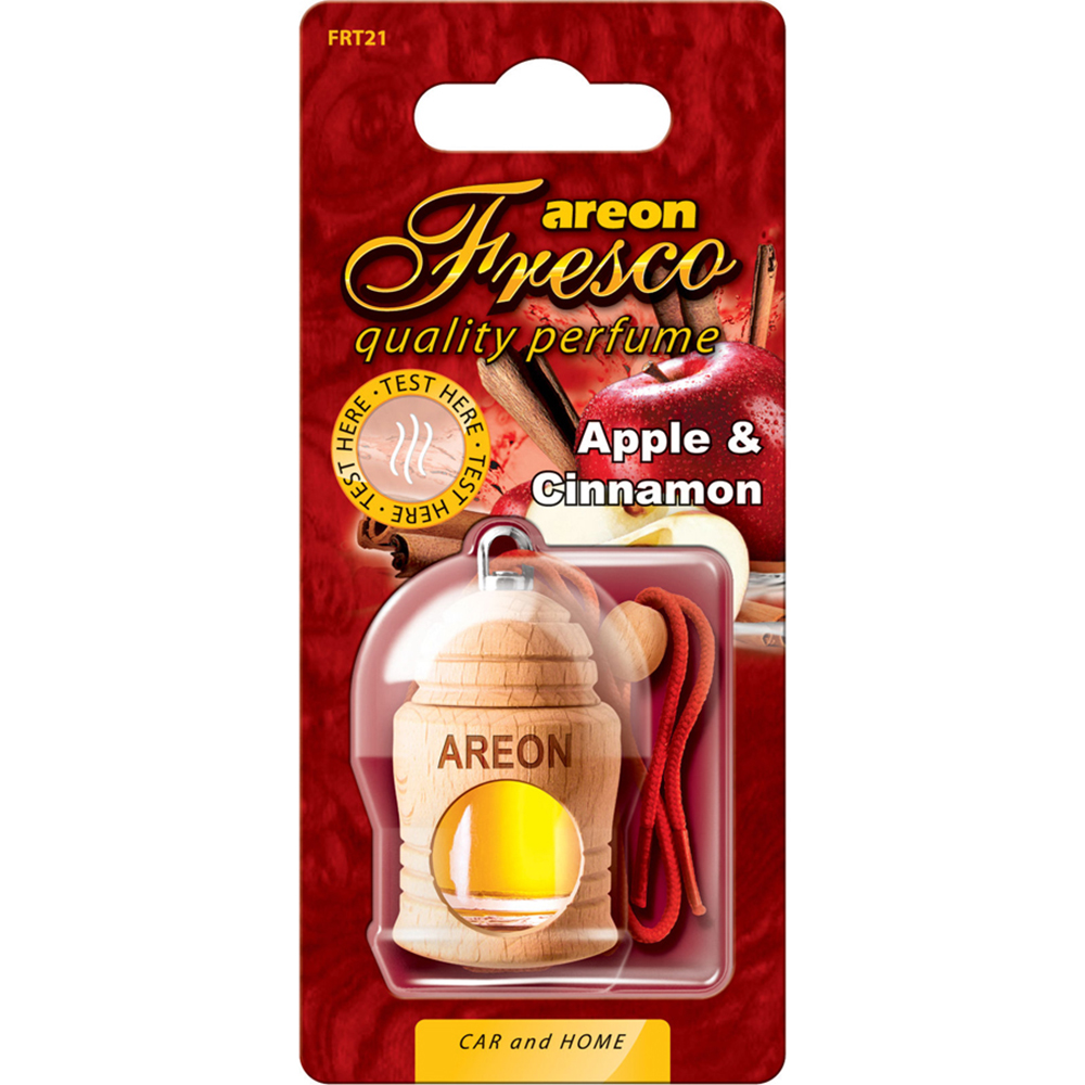 Tinh dầu treo xe hơi hương táo &amp; quế – Areon Fresco Apple &amp; Cinnamon (Dịu nhẹ)