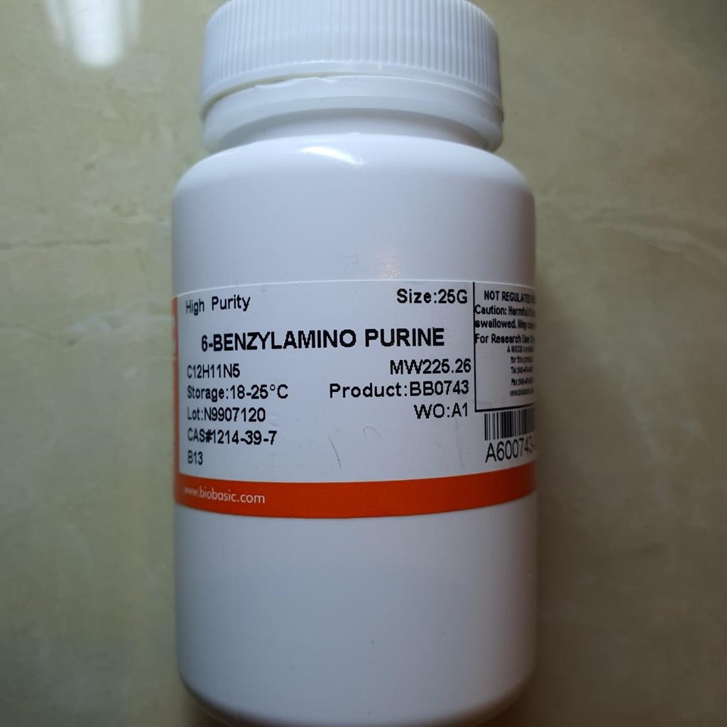 6-Benzylaminopurine (6-BAP), Lọ 25g, Hãng BioBasic