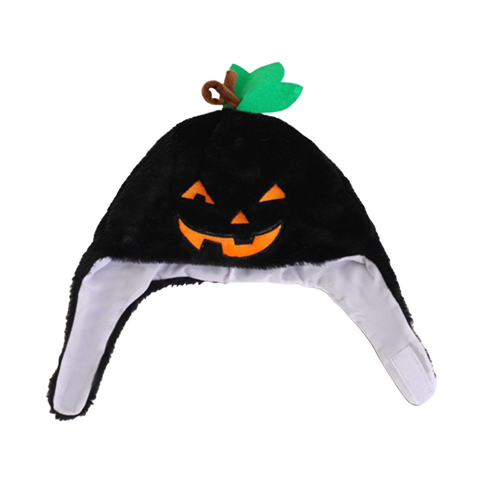 Plush Pumpkins Hat Halloween Pumpkin Hat Costume Hat Women Hat Dress up Cosplay Photo Props Warm Hat Halloween Props Birthday Cute Plush Cap