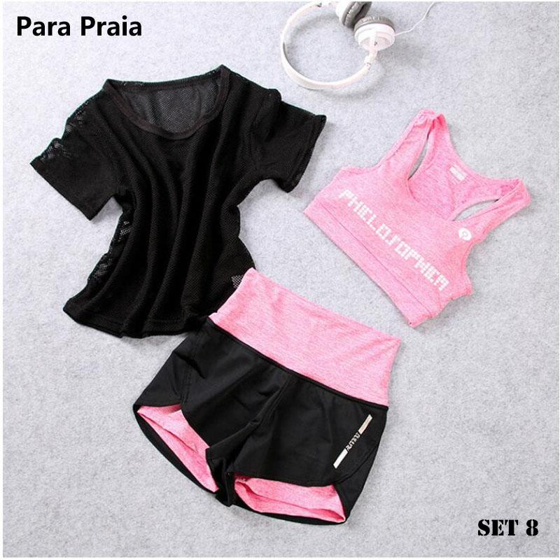 Cao Cấp Bộ Ba Tập Yoga Bộ Thể Thao Dành Cho Nữ Áo Bra Thể Thao Thể Dục Quần Áo Nữ Thể Thao Tập Gym Tập Thể Crop Top phụ Nữ