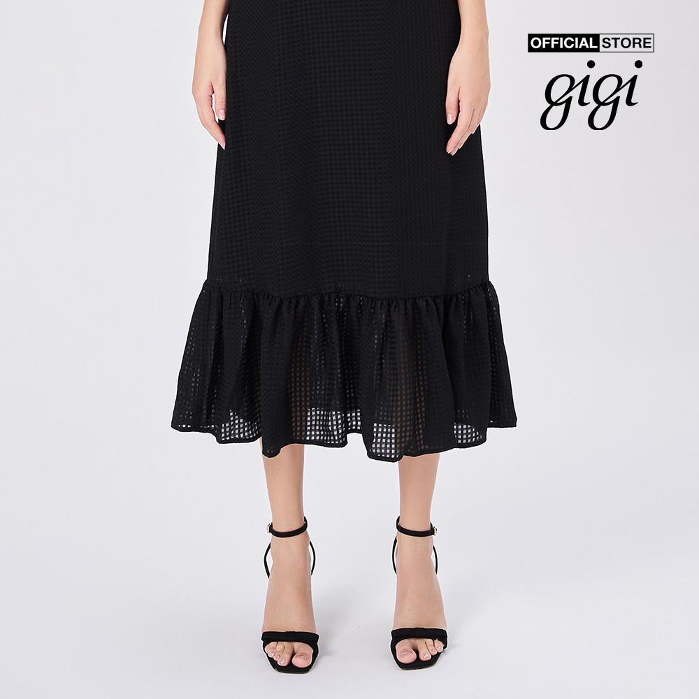 GIGI - Đầm midi hai dây cổ V phom suông G2103D211131