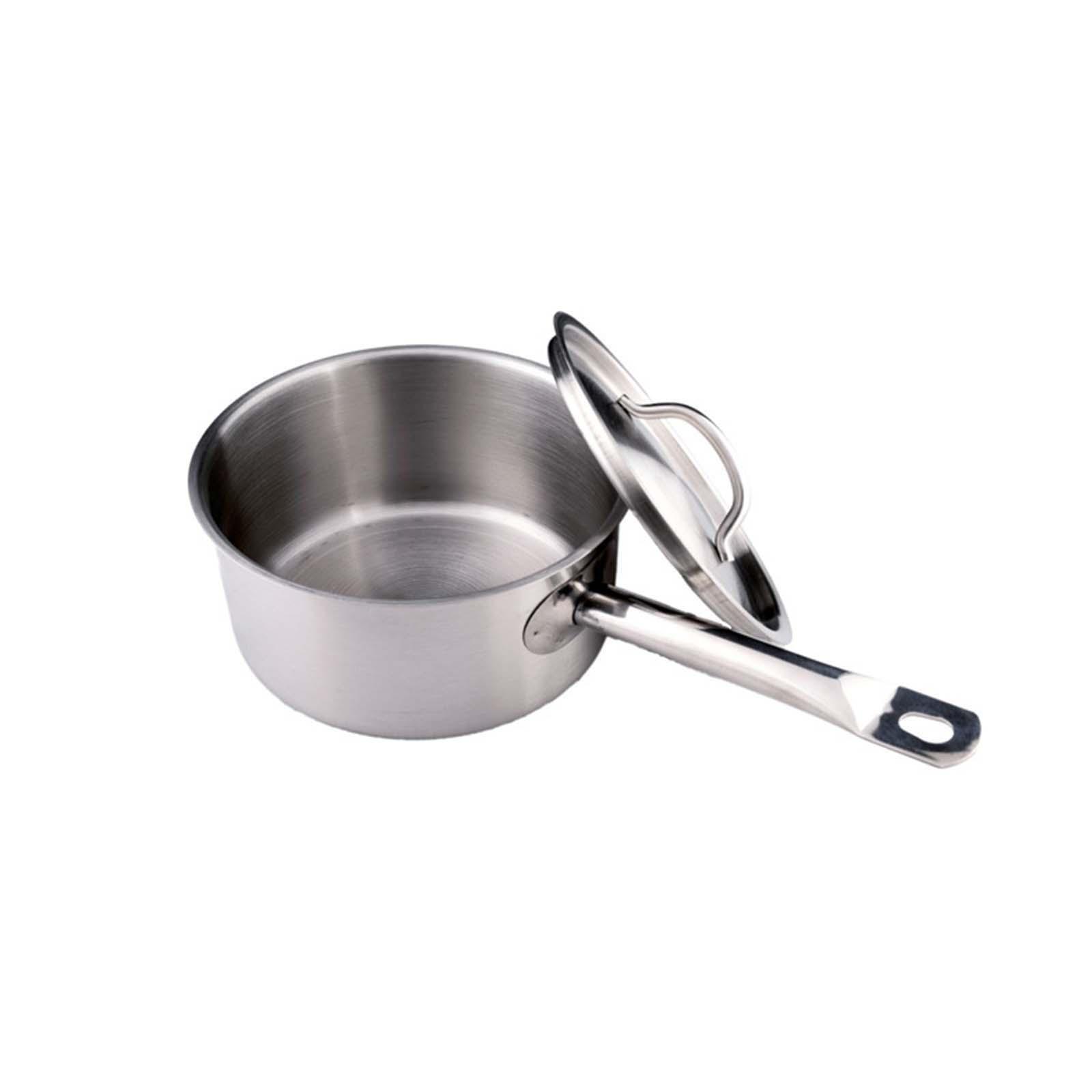 Stainless Steel Small Pot Milk Soup Pan for Home Kitchen Restaurant Gravies