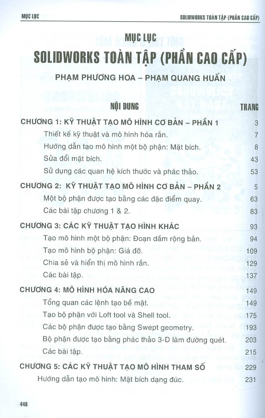 SOLIDWORKS TOÀN TẬP (PHẦN CAO CẤP) - DÙNG CHO CÁC PHIÊN BẢN SOLIDWORKS 2022 - 2021