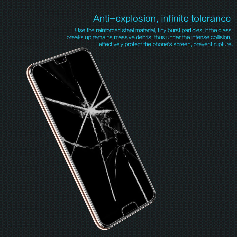Miếng dán kính cường lực cho Huawei P20 Pro hiệu Nillkin Amazing H (độ cứng 9H, mỏng 0.33mm, chống dầu, hạn chế vân tay) - hàng nhập khẩu