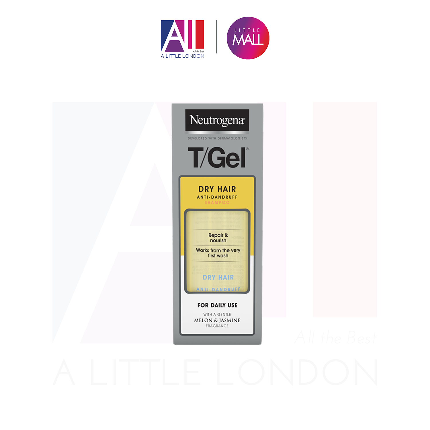 Dầu gội giảm gàu cho tóc khô Neutrogena T/Gel Dry Hair Anti-Dandruff Shampoo 250ml