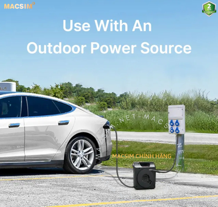 Sạc di động cao cấp ô tô điện Tesla Model X/ S/ model 3 ev - Sạc di động cao cấp 3,68KW chính hãng Macsim