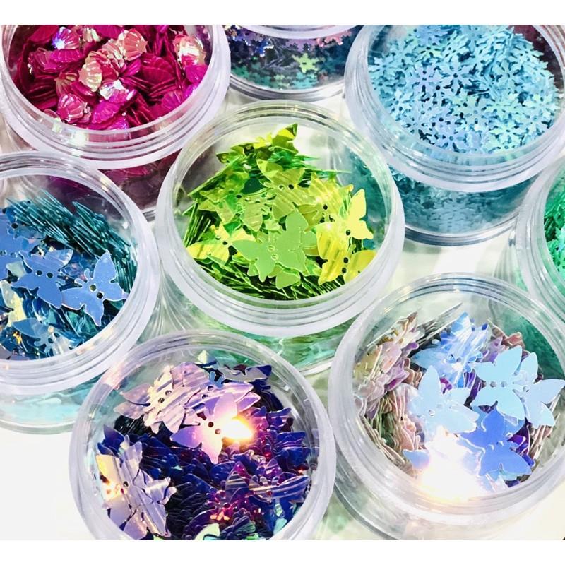 Hộp 30G Sequins Hình Bướm Trang Trí - Trường Thịnh Sài Gòn