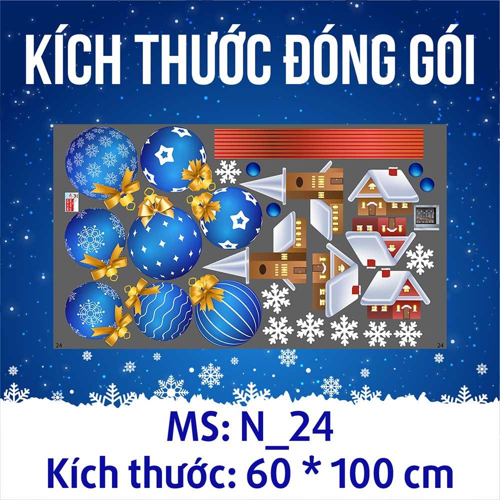 DECAL TRANG TRÍ GIÁNG SINH 2023 COMBO SỐ 45