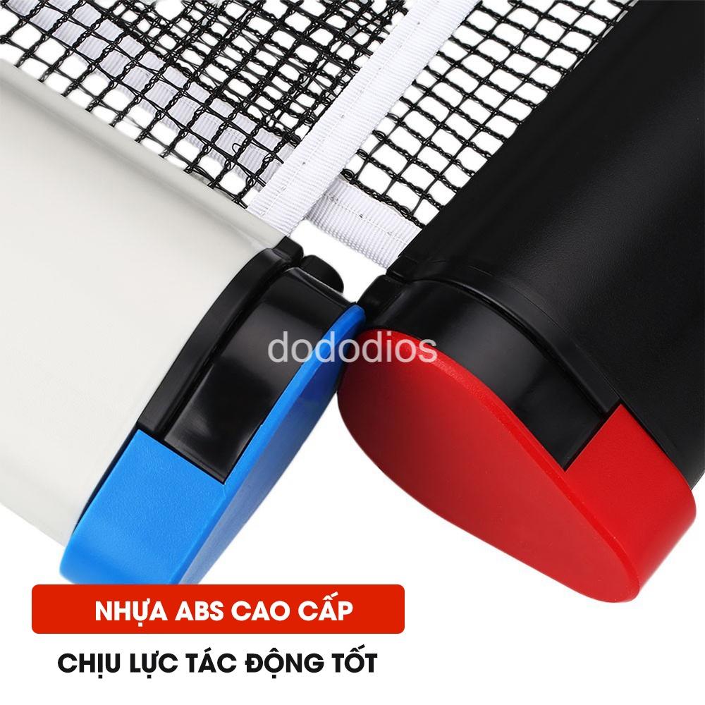 Bộ 2 vợt bóng bàn tặng kèm 3 bóng, cọc lưới rút chính hãng dododios GF005TS + Trụ Lưới Bóng Bàn Rút Gọn Chính Hãng dododios Chất Liệu ABS Cao Cấp Chiều Dài Điều Chỉnh Tới 1,7m Vừa Bàn Bóng Bàn