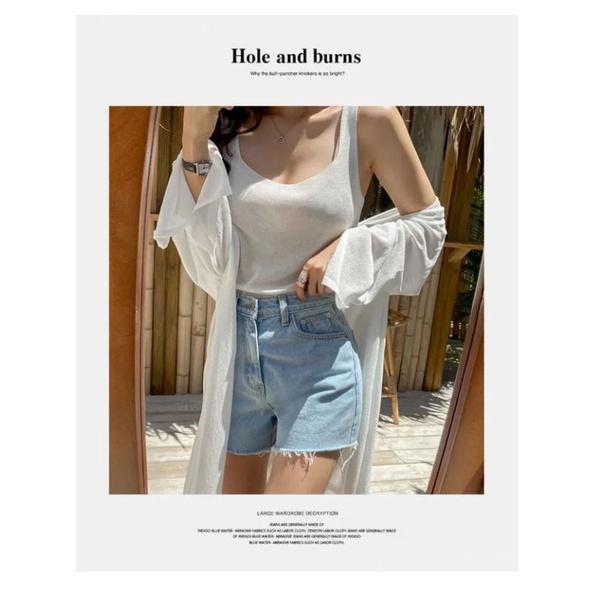 Quần Sort Jean Bigsize Xanh Đậm/ Nhạt Bán Quanh Năm Siêu Xinh