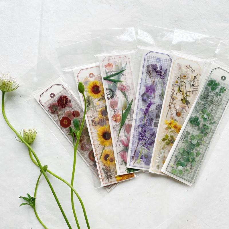 Sticker và Bookmark hoa lá xinh xắn