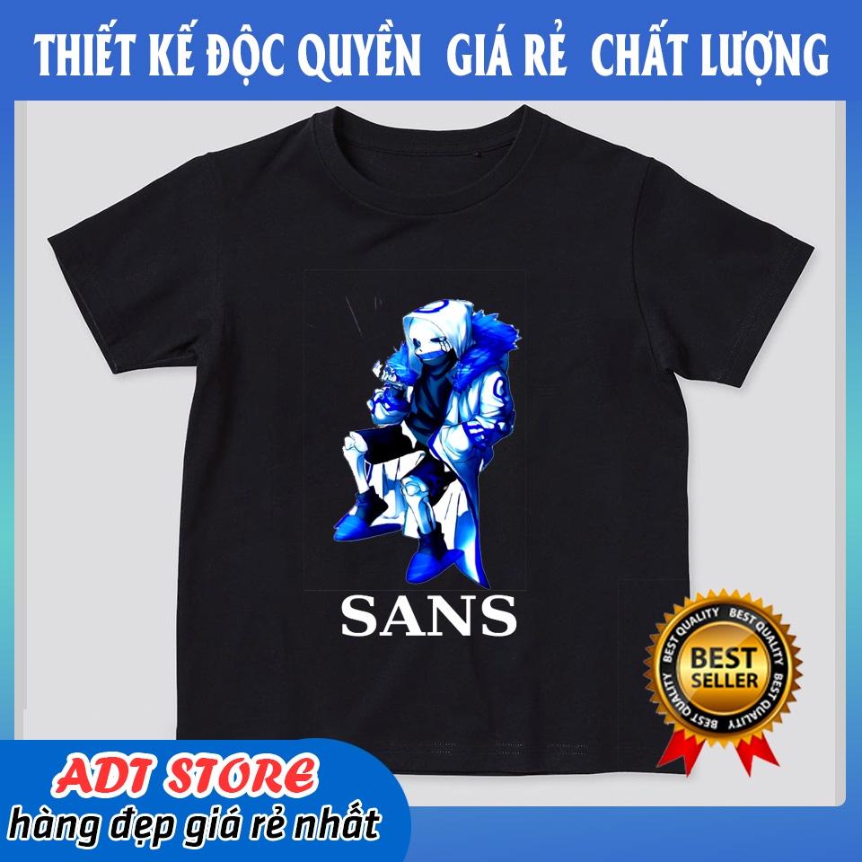 Áo Thun Bé Trai In Hình Game Undertale Sans Error 404 cực chất giá rẻ