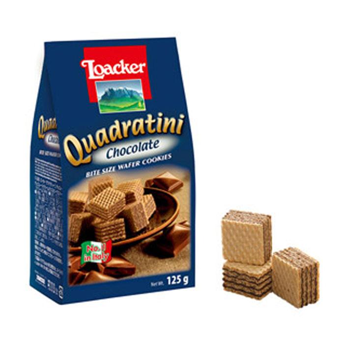 Bánh xốp Loacker Quadratini Chocolate 125g