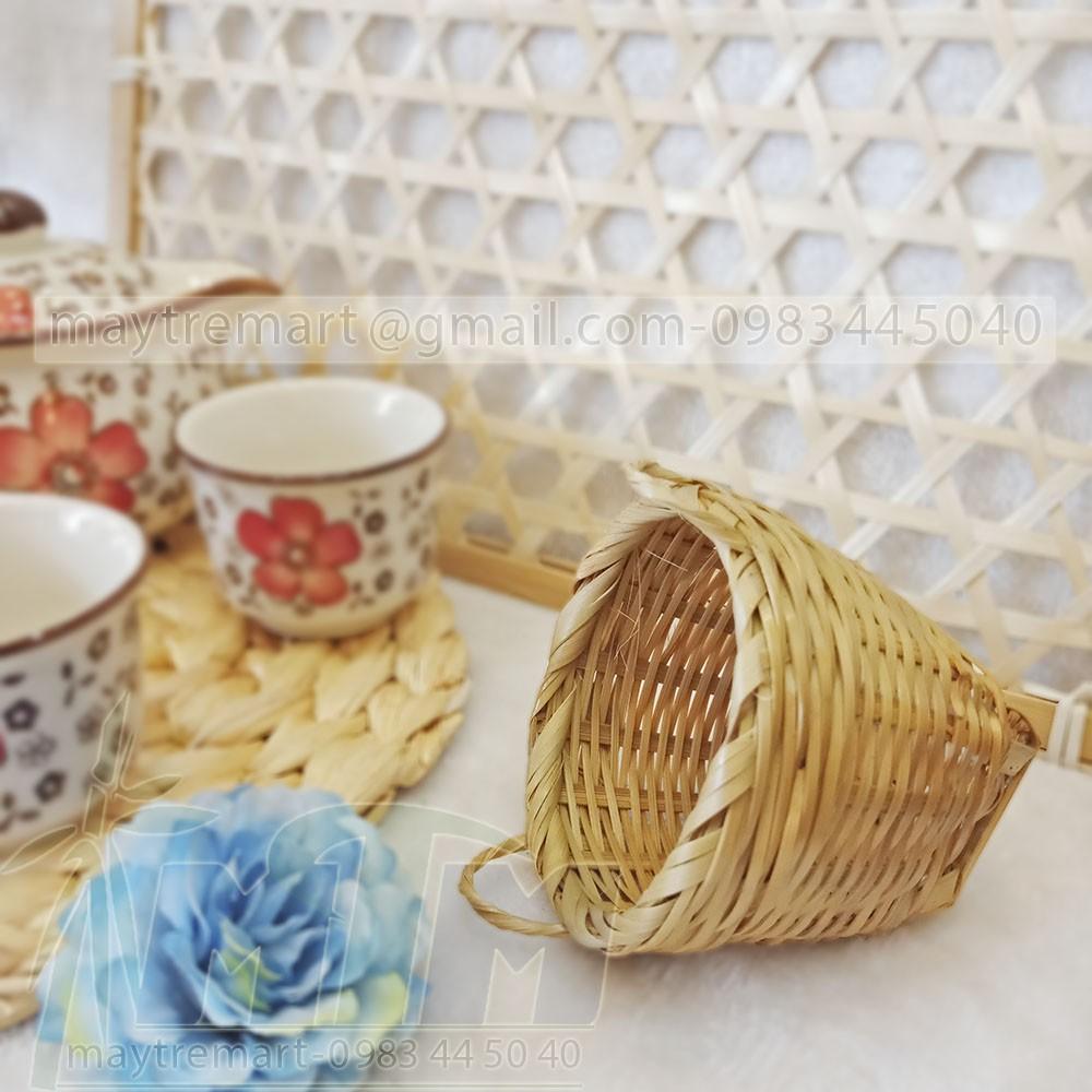 Giỏ tre l cần xé nhí - Phụ kiện trang trí, chụp hình