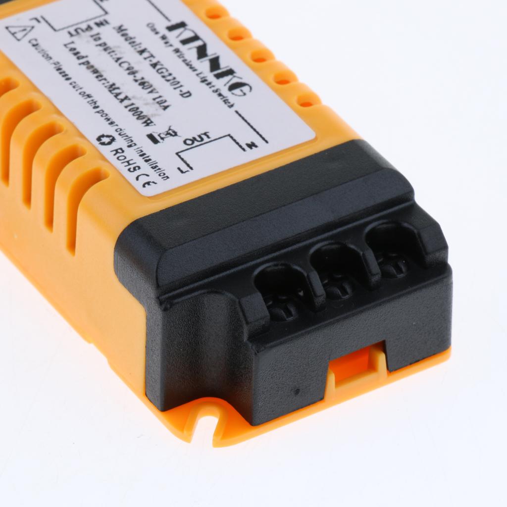 Lamp Relay Switch Wireless RF Remote Control Switch, 4 Receivers, AC 90-260V