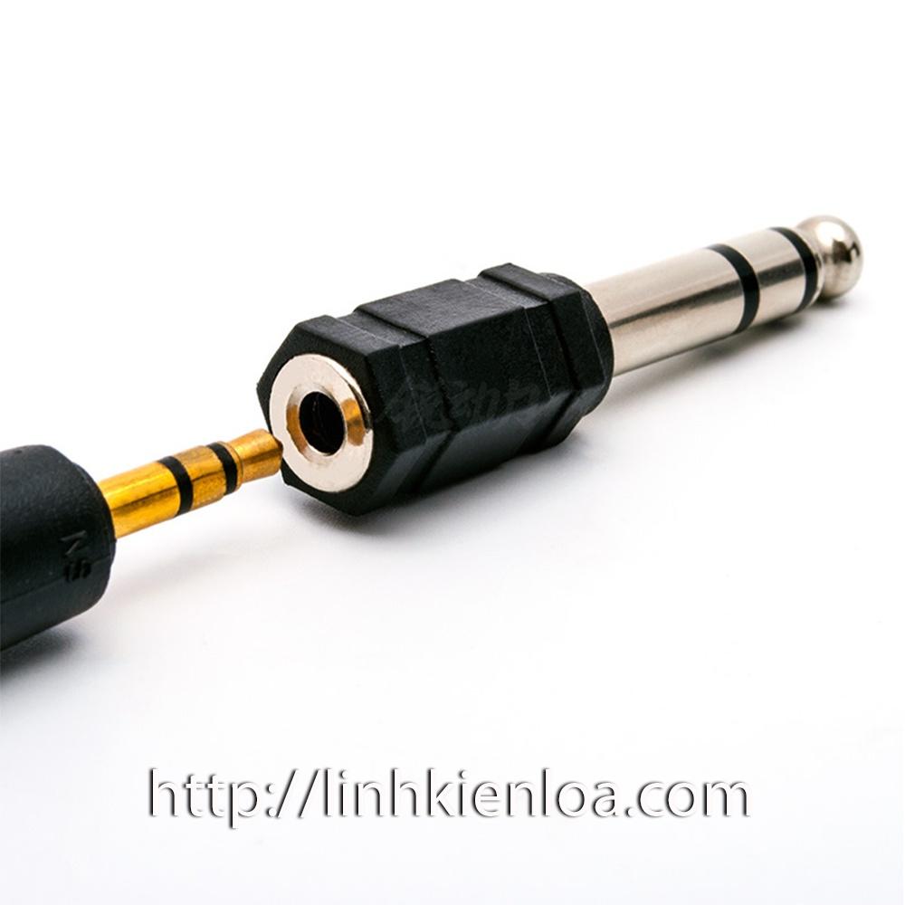 Jack chuyển từ 6.35mm sang 3.5mm Stereo - Jack nhựa