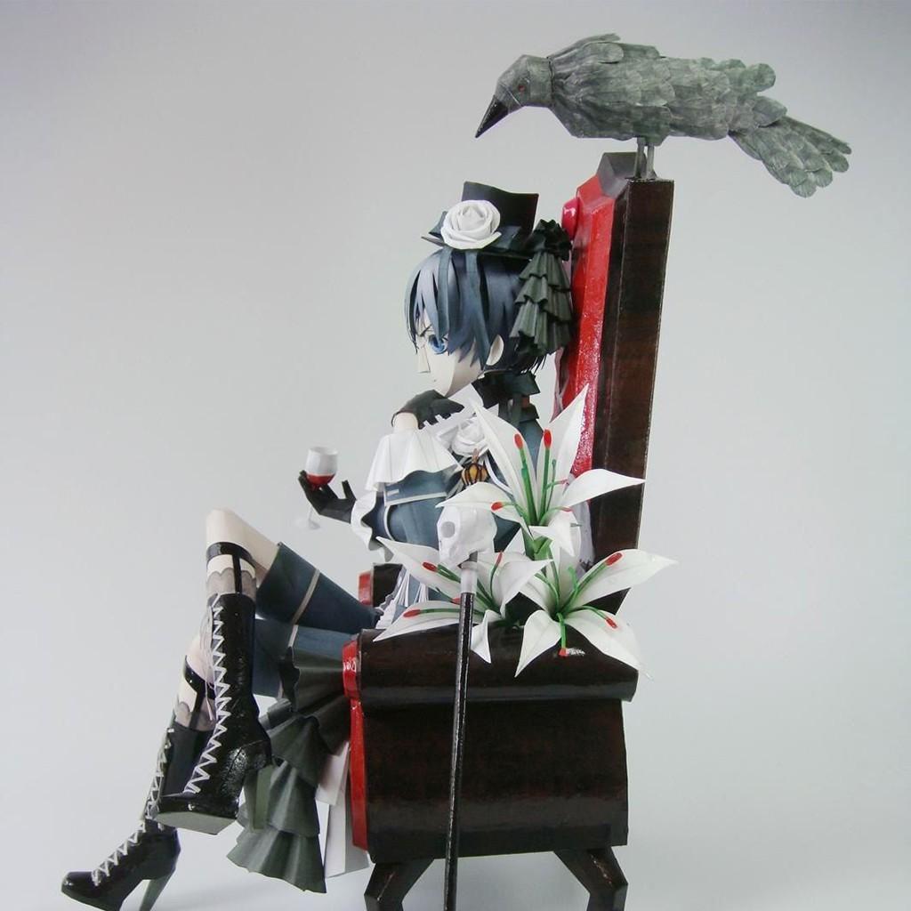 Mô hình giấy Anime Hắc Quản Gia Ciel Phantomhive - Black Butler